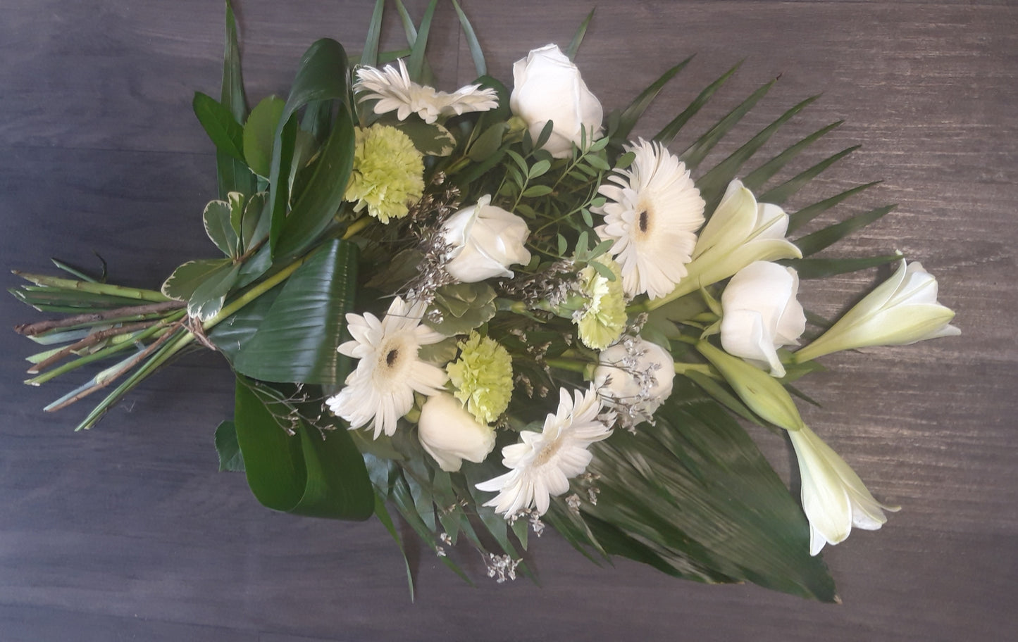 Bouquet plat deuil